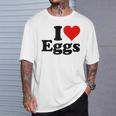 アイラブエッグアイハートエッグ Tシャツ 彼への贈り物