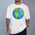 アースボウリングボールアースデイフェイバーズファニーアースデイ Tシャツ 彼への贈り物