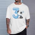 キッズ 女の子 男の子 キッズ 3 歳の誕生日 パンダ バースデー Tシャツ 彼への贈り物