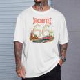 クラシック レトロ ルート66 砂漠の情景 赤 ヴィンテージ 車 Tシャツ 彼への贈り物