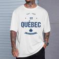ケベックシティ ケベック州の旗 Tシャツ 彼への贈り物