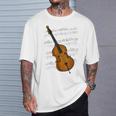 コントラバス講師 ベーシスト ジャズミュージシャン Tシャツ 彼への贈り物
