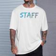 スタッフバックプリントデザインtシャツ イベントスタッフ用 Tシャツ 彼への贈り物