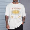 スパゲッティ カシオ エ ペペ 伝統的なイタリア料理 レシピ ティー Tシャツ 彼への贈り物
