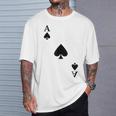 スペード、エース、カーニバル、コスチューム、ポーカー、カードプレイヤー。Poker Card Tシャツ 彼への贈り物
