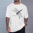 トンボ 蜻蛉 蜻蜓 大きい Dragonfly レトロ 虫 昆虫 イラスト かっこいい おしゃれ トンボ好き トンボ柄 Tシャツ 彼への贈り物