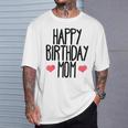 ハッピーバースデーママ誕生日ママ Tシャツ 彼への贈り物