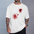 ハロウィン用血しぶき Tシャツ 彼への贈り物