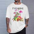 ハワイアンフラワー パラダイス 蝶 ハワイ プリント Tシャツ 彼への贈り物