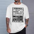 ヒップホップアーティストカセットtシャツ オールドスクールラップtシャツ Tシャツ 彼への贈り物