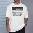 フォートカスター ミシガン州 アメリカ軍 アメリカ国旗 軍隊 Tシャツ 彼への贈り物