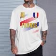 フランス国旗 フランスのプライド愛好家 Tシャツ 彼への贈り物
