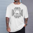 ホーム・ホウェア・マイ・キャット・イズ-ママ・ダッド・トンキニーズ・キャット Tシャツ 彼への贈り物
