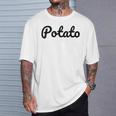 ポテト スクリプト入り Tシャツ 彼への贈り物