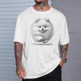 ポメラニアンポンポン犬のランニングデザインのアイデア Tシャツ 彼への贈り物
