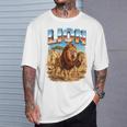 ライオン ヴィンテージ 70年代 90年代 レトロ ライオン アフリカ 動物好き Tシャツ 彼への贈り物