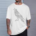 レイヴン カラス 動物愛好家 鳥 モチーフアート Tシャツ 彼への贈り物