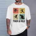 レトロな陸上競技選手。 Tシャツ 彼への贈り物