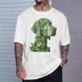 ワイマラナー 犬 グラフィック ペット アートワーク ワイマラナー Tシャツ 彼への贈り物
