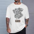 ヴィンテージ Hd オートバイtwin ショベルヘッド エンジン クラシック バイカー Tシャツ 彼への贈り物