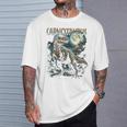 ヴィンテージ カルノタウルス 90年代 ブートレッグ恐竜 先史時代の恐竜 Tシャツ 彼への贈り物
