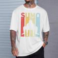 ヴィンテージ 相撲 扇子 レトロ 相撲 Tシャツ 彼への贈り物
