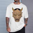 ヴィンテージの般若能面、浮世絵スタイル Tシャツ 彼への贈り物