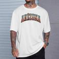 ヴィンテージアリゾナtシャツ レトロな砂漠のサグアロサボテン Tシャツ 彼への贈り物