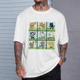 猫好きのためのフィットネス猫サッカーグラフィック Tシャツ 彼への贈り物