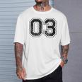 番号03 Tシャツ 彼への贈り物