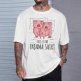 眠っている豚が大好きな豚のパジャマ。 Tシャツ 彼への贈り物