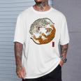 陰陽風水太地-虎 日本中国美術 Tシャツ 彼への贈り物