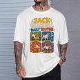 面白いジャックラッセル犬の日常的な贈り物。 Tシャツ 彼への贈り物