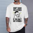 面白い胆石除去手術と胆石 Tシャツ 彼への贈り物