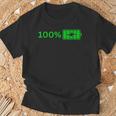 100バッテリー – 100バッテリー I おもしろい 高エネルギーパーセント Tシャツ 高齢者への贈り物