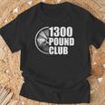 1300ポンドクラブパワーリフティング Tシャツ 高齢者への贈り物