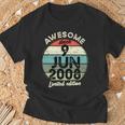 15歳の誕生日 2008年6月9日 15歳の誕生日 長袖tシャツ Tシャツ 高齢者への贈り物