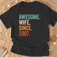 19 Aniversario De Boda 19 Años Camiseta unisex Regalos para ancianos