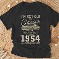 1954年生まれ、72歳の誕生日、クラシックカー Tシャツ 高齢者への贈り物