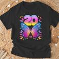 20 歳の誕生日、女の子 20 歳、蝶、数字 20 Tシャツ 高齢者への贈り物