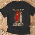 2000年7月26日誕生日メンズレディース素晴らしいテディベア。 Tシャツ 高齢者への贈り物