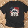250Th Anniversary Usa Patriotic 250 Years American 4Th July Tシャツ 高齢者への贈り物