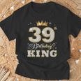 39歳の誕生日キング 39歳の誕生日パーティー Tシャツ 高齢者への贈り物
