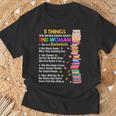 5 Things Should Know About This Woman Bookaholic Book Lover T-Shirt Gifts for Old Men