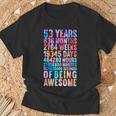 53歳の誕生日の面白いシャツ オールドメーター 面白い53歳ギフト Tシャツ 高齢者への贈り物