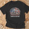 5月63歳の誕生日 男性 女性 1963年 素晴らしいアメリカ国旗 Tシャツ 高齢者への贈り物