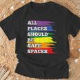 All Placeshould Beafepaces ゲイプライド 同盟国 Lgbtq Month Tシャツ 高齢者への贈り物
