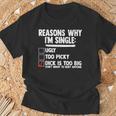 Bachelor メンズ シャツ Rasons Why I'mingle Big Dick Fun Tシャツ 高齢者への贈り物