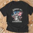 Banned Books Liberty In Literature Book Lover T-Shirt Gifts for Old Men