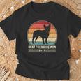 Best Frenchie Mom Ever レトロ フレンチブルドッグ ドッグ ママ 長袖tシャツ Tシャツ 高齢者への贈り物